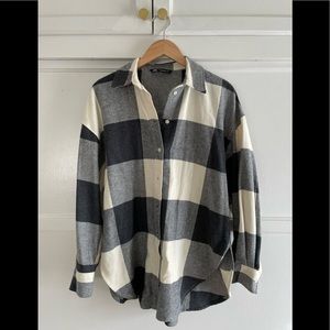 Zara Oversized Flannel Shirt
